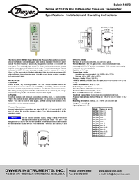 Thumbnail of document Manual - 607D DIN Rail Mount Differential Pressure Transmitter